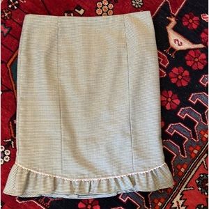 Rebecca Taylor size 6 houndstooth pencil skirt EUC